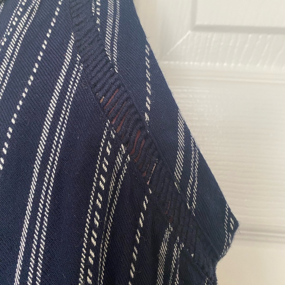 Target Mossimo Women’s High Neck Tank | Navy & White Stripes | Medium - Picture 4 of 5